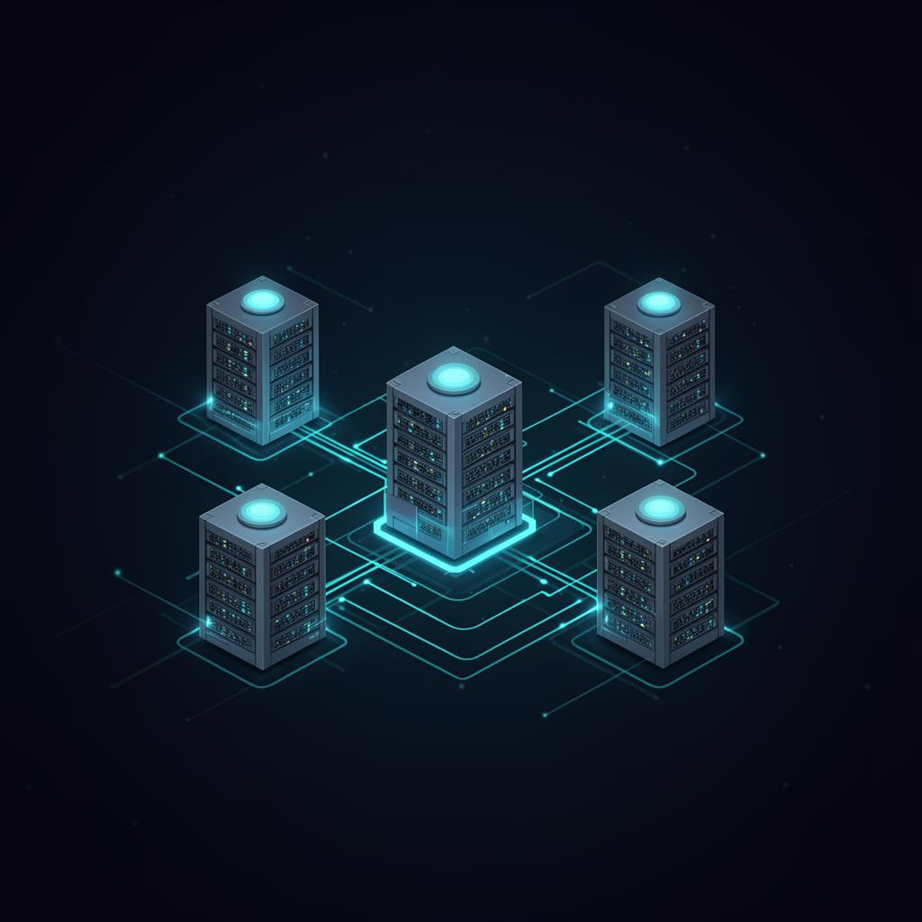 Cloud infrastructure with interconnected nodes