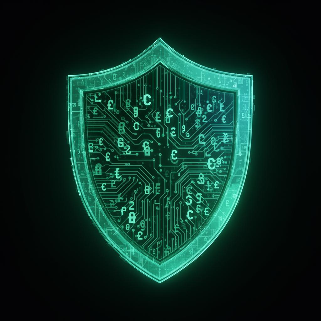 Cybersecurity shield visualization
