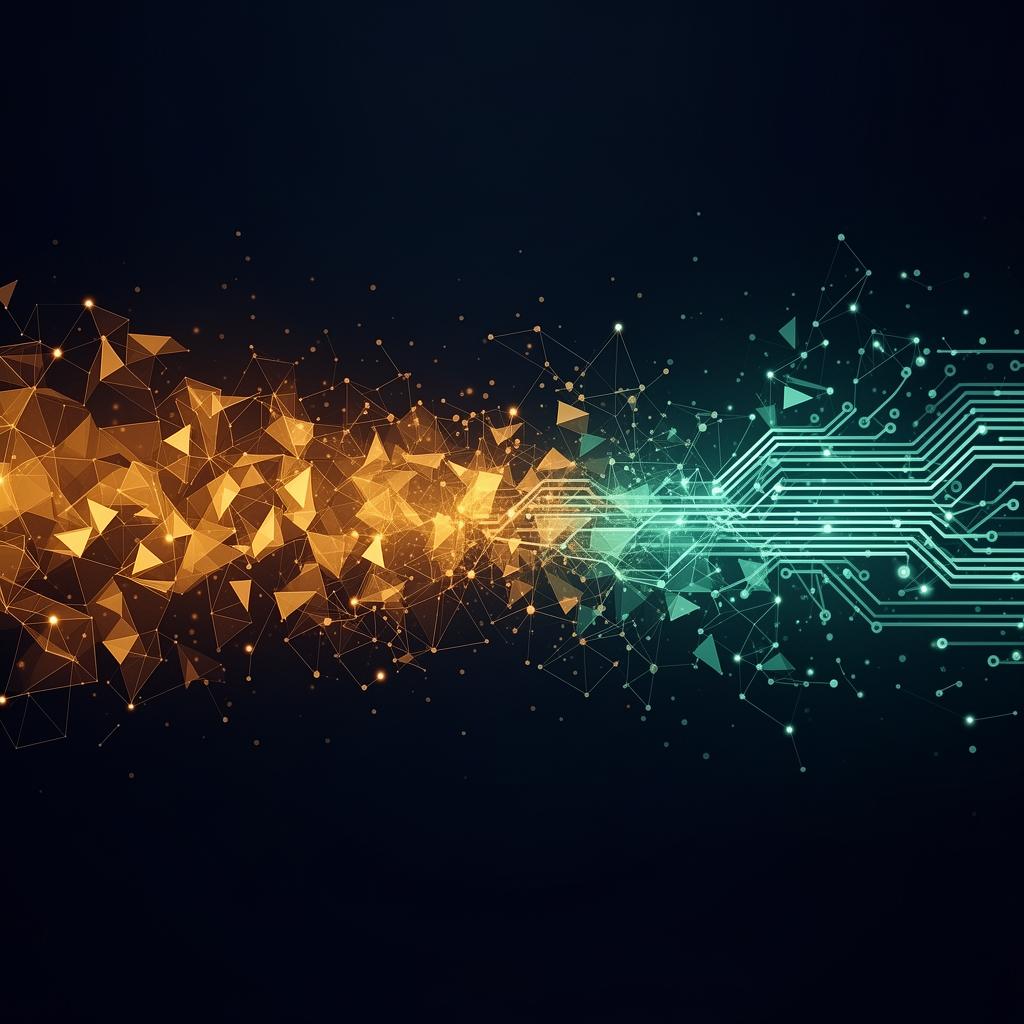 Digital transformation concept art
